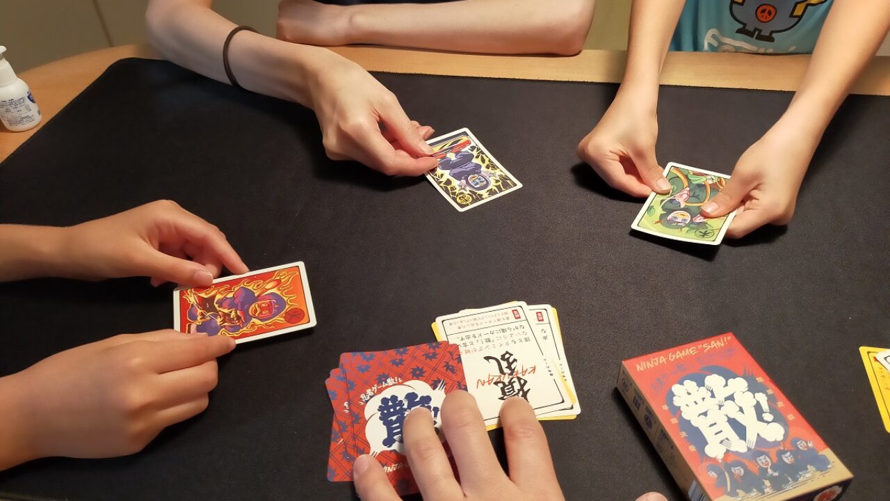 忍者ゲーム「散」】ルール概要とレビュー：ボードゲーム家族